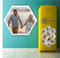 Hexagon Fridge Magnet Set of 10